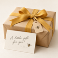 Gift Wrap with Handwritten Note