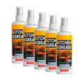 GreaseKiller Spray 5 Pack — heavy-duty kitchen degreaser bottles