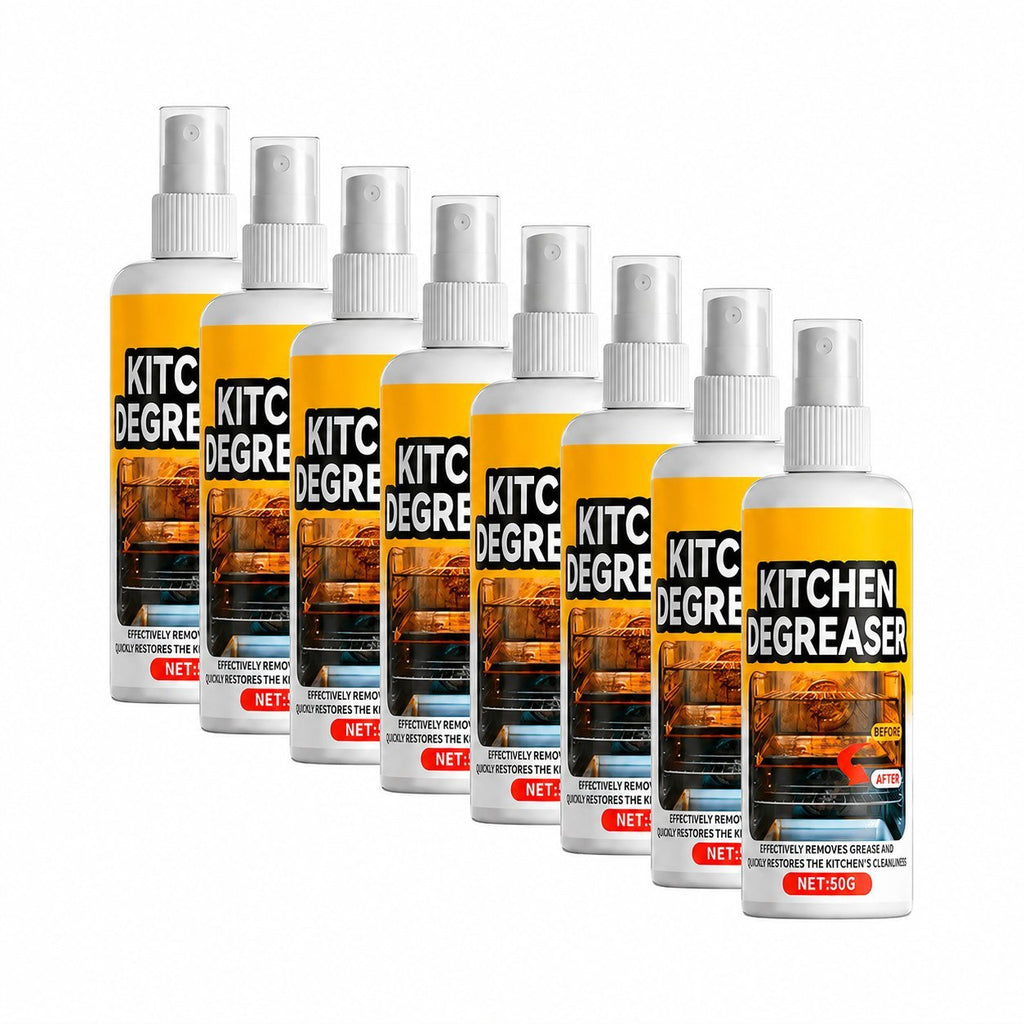 GreaseKiller Spray 8 Pack — heavy-duty kitchen degreaser bottles