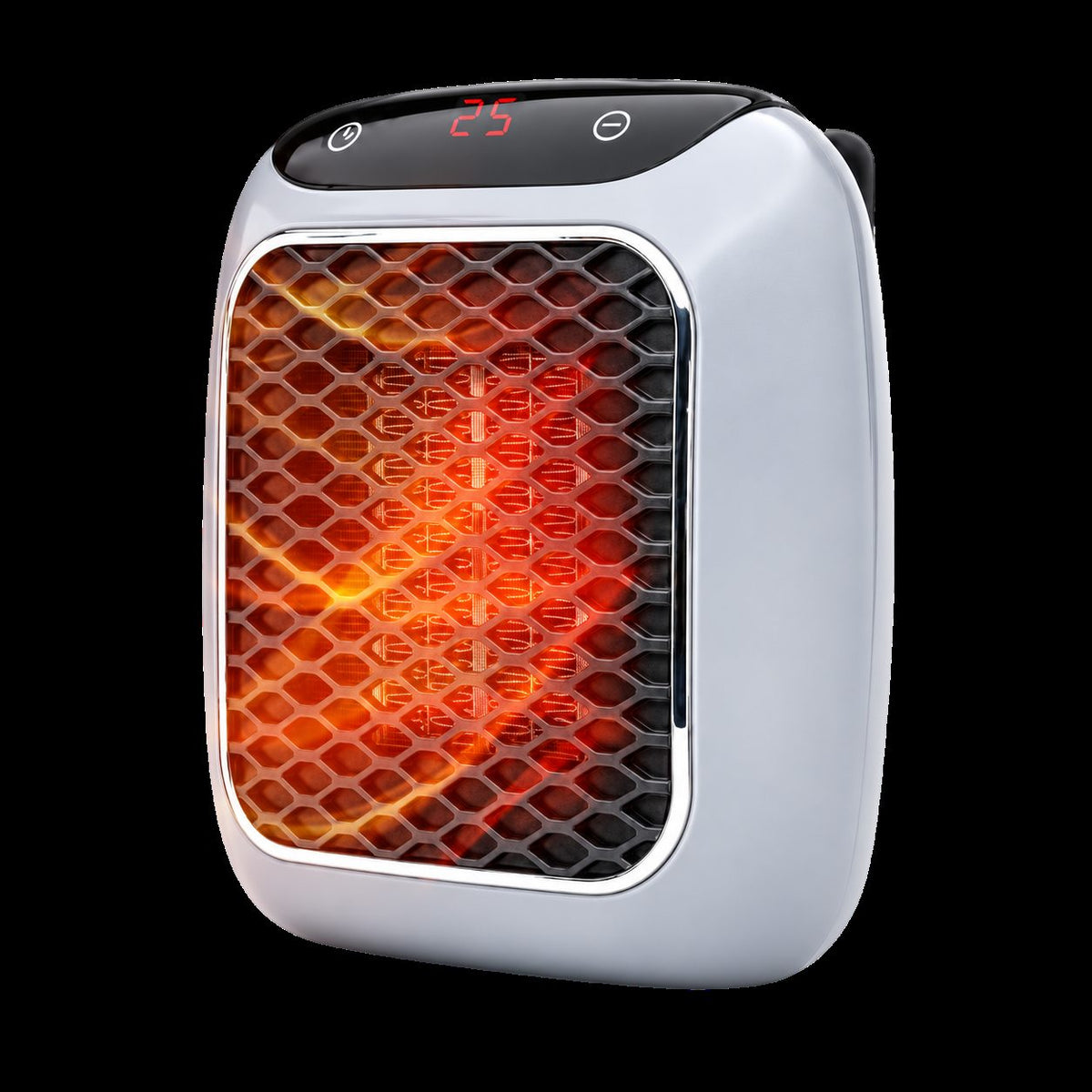 RapidHeat ceramic heater glowing in a room