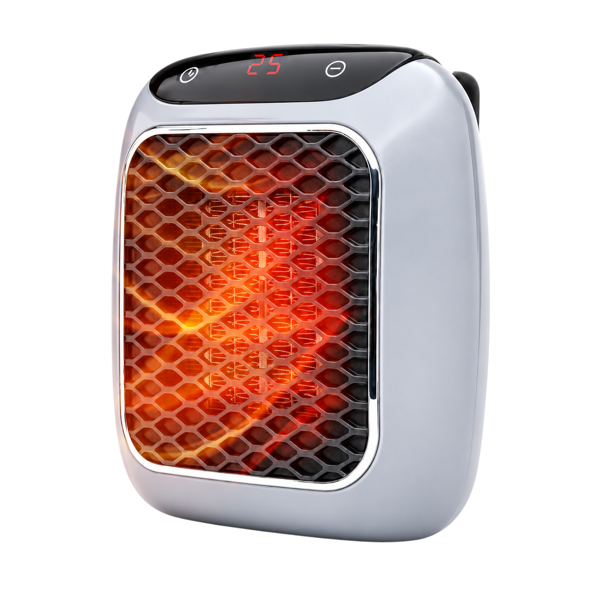 RapidHeat ceramic heater glowing in a room